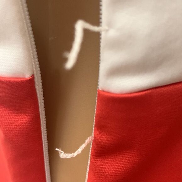 Georgiou Studio Size 2 Orange Cream Scoop Neck Side Zipper Lined Darts Belt - Picture 10 of 11